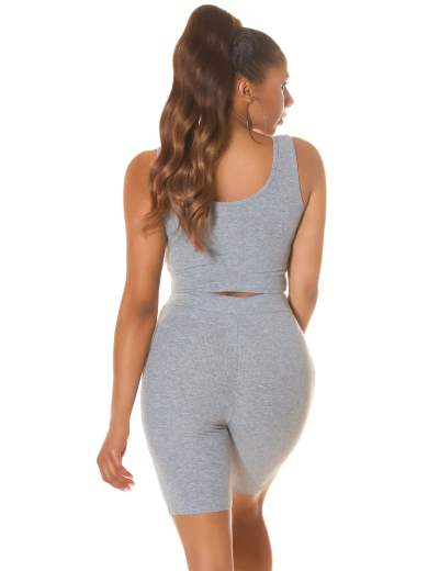 KOUCLA Completo Sportivo Sexy con Taglio Frontale 0000SET6166