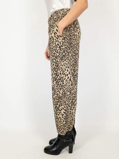 Susy Star Pantalone Curvy con Stampa Animalier e Vestibilità Comoda ST50123