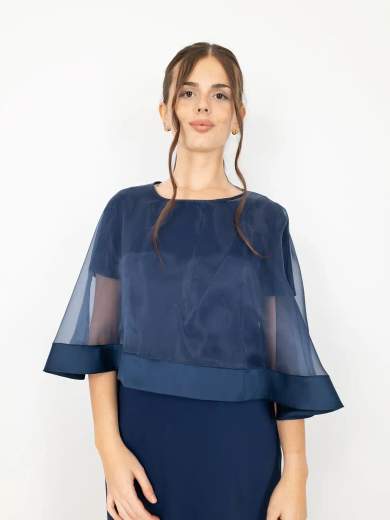 Peg Moda Coprispalle da cerimonia in organza Made in Italy 222-CAPPA