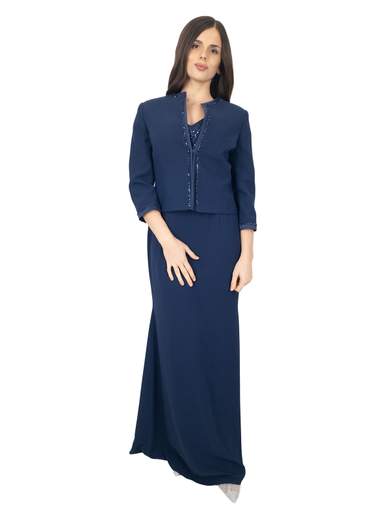 Long formal dress with jacket for mother of the bride