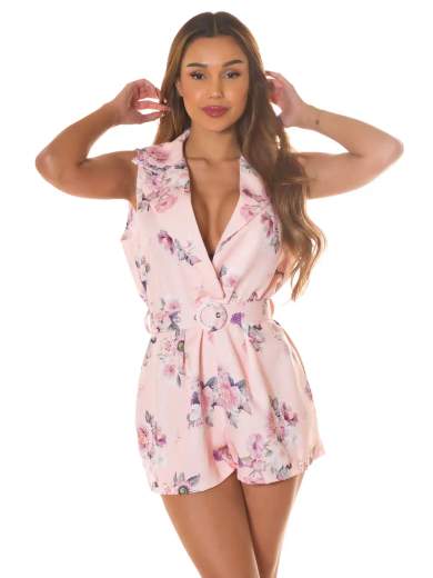 KOUCLA Tuta sexy Koucla con stampa floreale e cintura 0000KOV78261