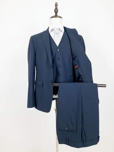 STEVE E COLLINS Abito Uomo Drop 7 in Pura Lana Vergine con Gilet ENA10235-M6888