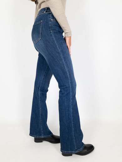 Jeans A Zampa Donna Vita Alta Bootcut Elasticizzati Economici
