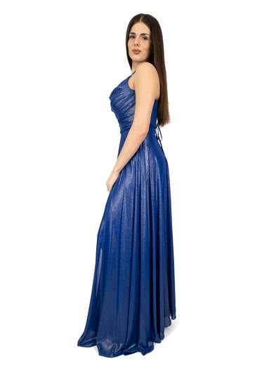 JEAN CRYÒ Vestito cerimonia elegante in tessuto spalmato luccicante
