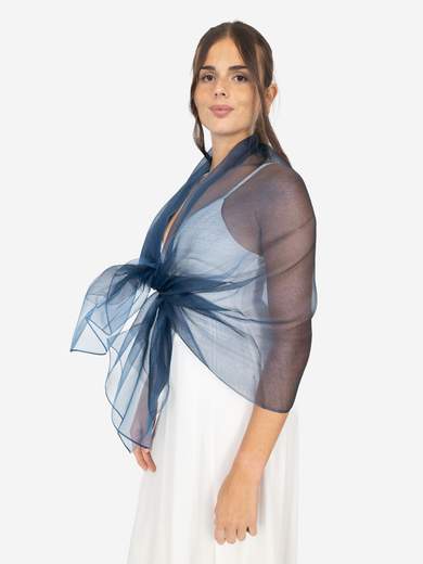 Elegant Formal Stole in Silk and Lurex
