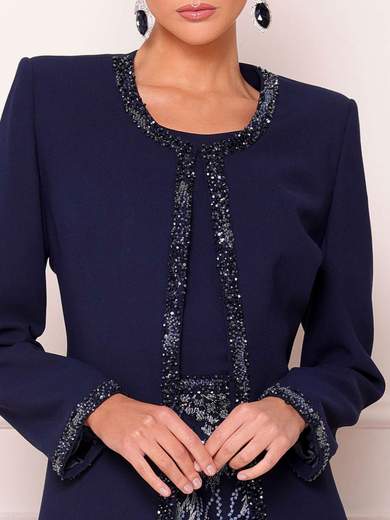 Abito lungo da cerimonia a sirena con giacca