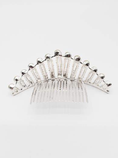 Silver Diadem Tiara with Rhinestones for 18th Birthday and Weddings