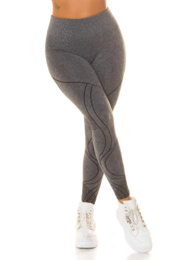 KOUCLA Leggings Modellanti a Vita Alta con Scrunch 0000HL-1367