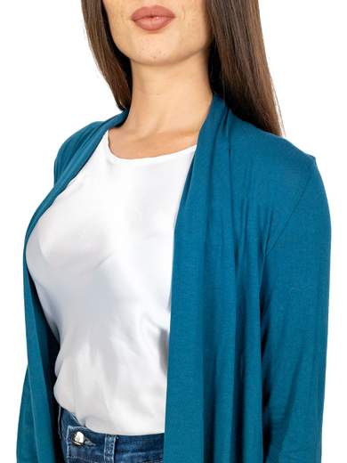 Women’s Long Open Cardigan Slim Fit