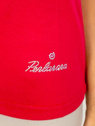Women's Cotton Tank Top with Rhinestones Perlarara