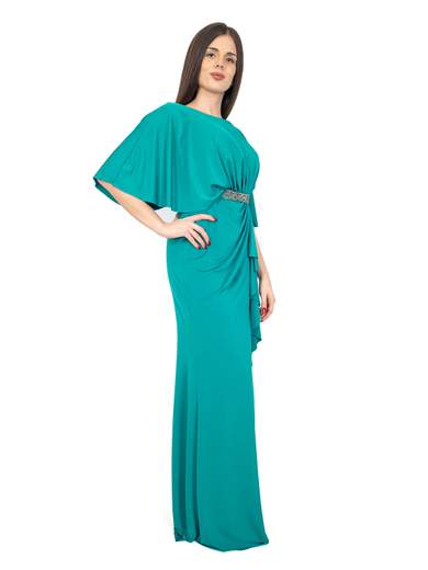 Bianca Brandi Abito Lungo Cerimonia Elegante Donna Stile Impero Con Spacco