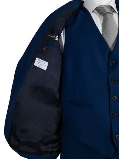 Men's 3-Piece Light Blue Suit in Super 120's Zignone Wool ELE10050-D6