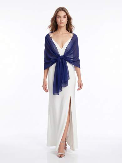 Elegant Solid Color Chiffon Ceremony Stole
