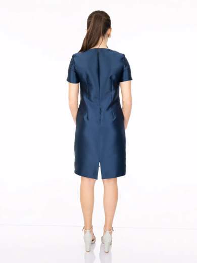 Peg Moda Tubino da cerimonia corto in mikado con giacca in tessuto Fil Coupé 517-119