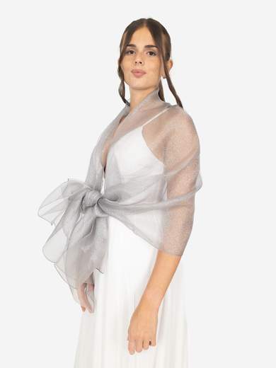 Elegant Formal Stole in Silk and Lurex