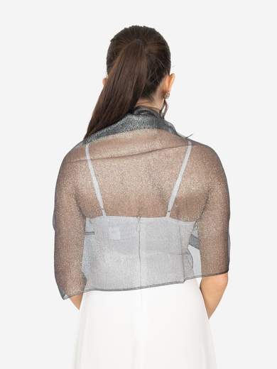 STRABELLO CERIMONIA Stola da Cerimonia in Seta e Lurex con Doppio Velo – 66x188 cm STOLA-SETA