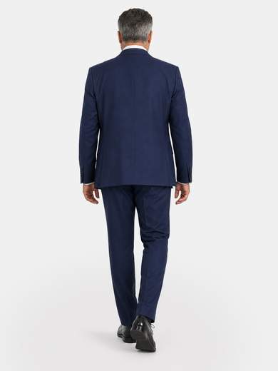 Men's Three-Piece Tailored Suit with Satin Lapels AB0556-D4