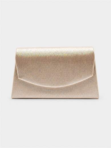 Pochette Oro Glitterata da Cerimonia con Catenella HL3569-ORO