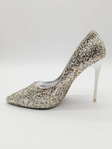 Silver Ceremony Décolleté with 10.5 cm Heel