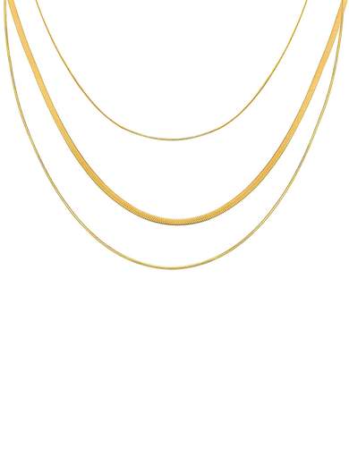 Strabello Bijoux Collana Tre Fili Oro 18K 87859-0