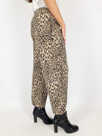 Susy Star Pantalone Curvy con Stampa Animalier e Vestibilità Comoda ST50123
