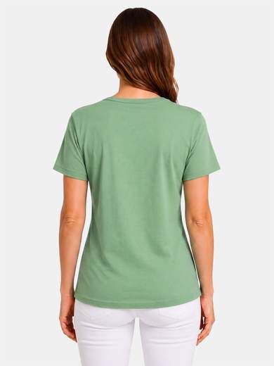 Women's 100% Cotton T-Shirt Made in Italy Perlarara E80