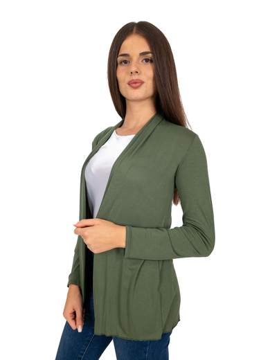 Women’s Long Open Cardigan Slim Fit