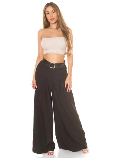 KOUCLA Pantaloni Koucla a Vita Alta con Gamba Larga e Cintura 0000H6321