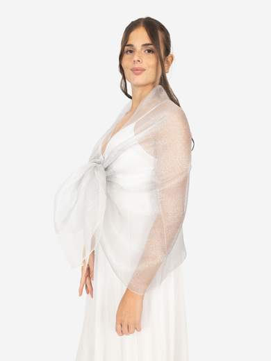 Elegant Formal Stole in Silk and Lurex