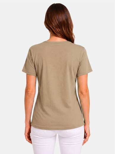 Women's 100% Cotton T-Shirt Made in Italy Perlarara E80