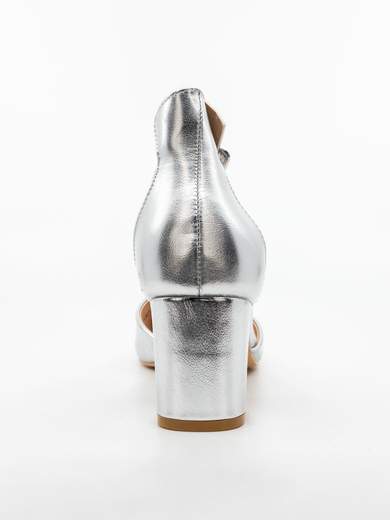 Décolleté Eleganti Argento con Cinturino e Tacco 6 cm