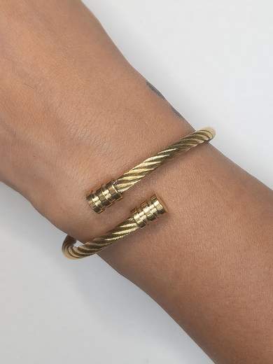 Strabello Bijoux Bracciale Twist Placcato Oro 18K 87905-0