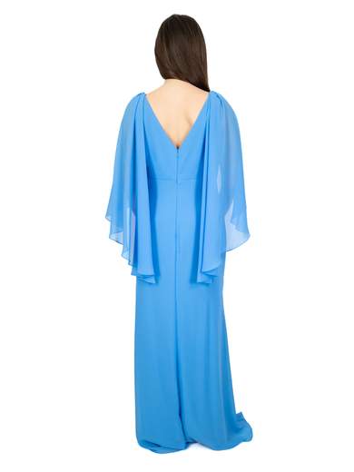 ALLURE Vestito Da Cerimonia Elegante Donna Taglie Forti Con Spacco E Maniche