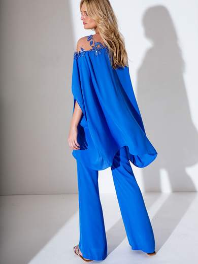 ALLURE Completo Elegante Donna Cerimonia con Casacca Ampia e Pantalone A4251