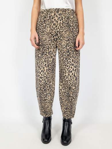 Susy Star Pantalone Curvy con Stampa Animalier e Vestibilità Comoda ST50123