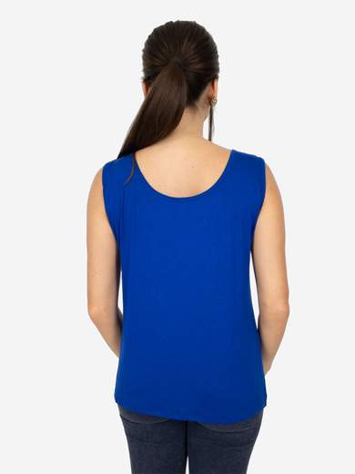 Canotta Donna Curvy Oversize a Spalla Larga in Viscosa Elasticizzata