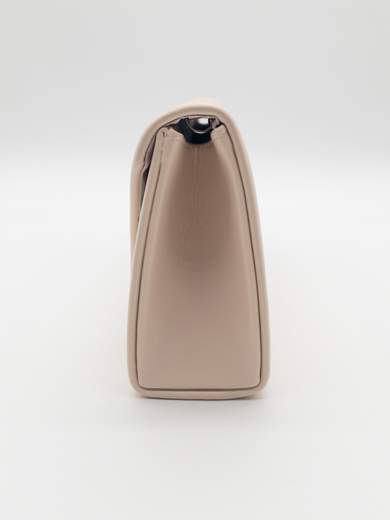 Pochette da cerimonia elegante nude con chiusura a calamita