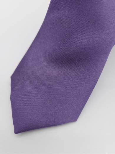 Pure Silk Solid Color Slim Tie 5 cm