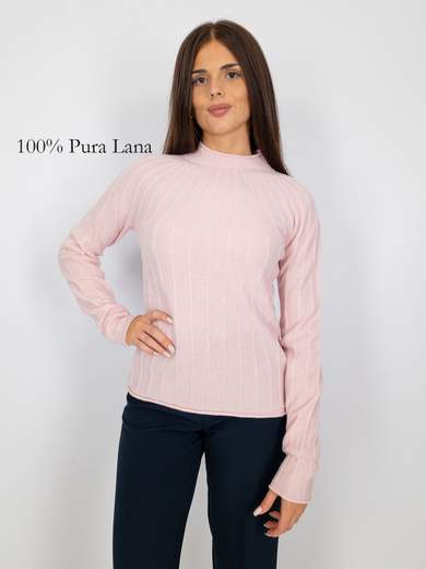 Maglia Lupetto Donna In Pura Lana Calda E Morbida