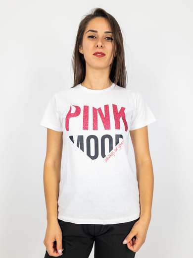 T-shirt Maniche Corte Donna In Cotone Con Scritte E Stampe 24062