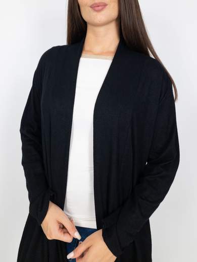 Cardigan Donna Lungo Curvy Senza Bottoni