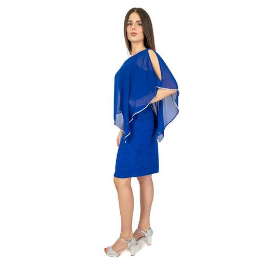 Frank Lyman Abito Cerimonia Donna Corto a Tubino in Lurex Elegante 219203