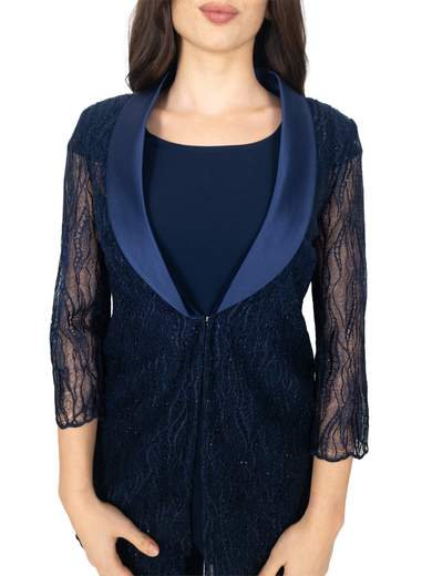 Completo elegante tre pezzi da cerimonia con pantalone