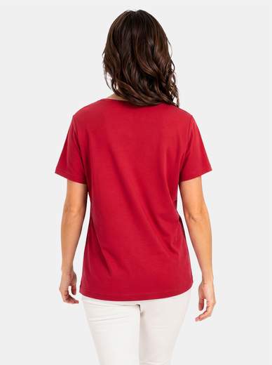 Women's Made in Italy 100% Cotton T-Shirt with Print E110