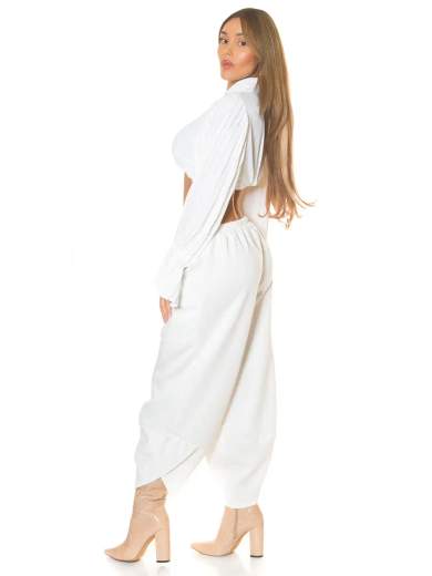 Pantaloni sexy a vita alta Koucla con vestibilità ampia