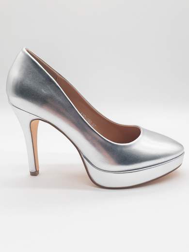 Chiara Foscari Décolleté argento da cerimonia con plateau A30-180-ARGENTO