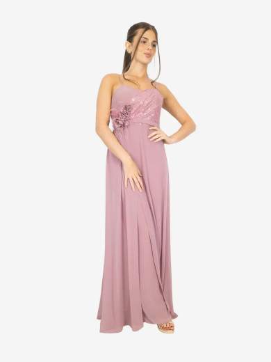 Tuta Elegante da Cerimonia con Pantalone e Gonna in Chiffon