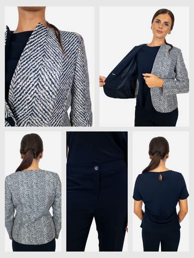 Tailleur Donna Elegante da Cerimonia con Pantalone