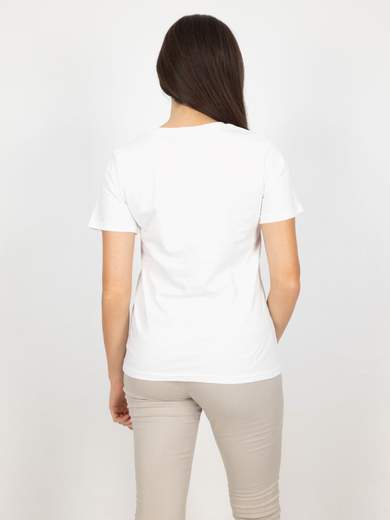 Bucle T-shirt Donna Maniche Corte Con Scritte E Stampa In Cotone