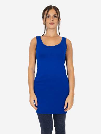 STRABELLO Canotta Donna Slim Fit Lunga in Viscosa – Modello Basic CAN-09